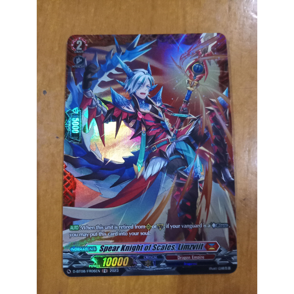 CFV FR Spear Knight of Scales, Limzviit D-BT08 Frame Rare Cardfight ...