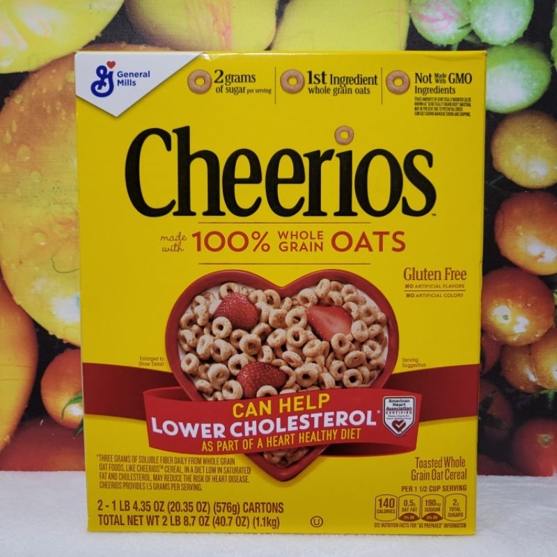 Cheerios Original Whole Grain Oats GLUTENFREE 576grams Shopee