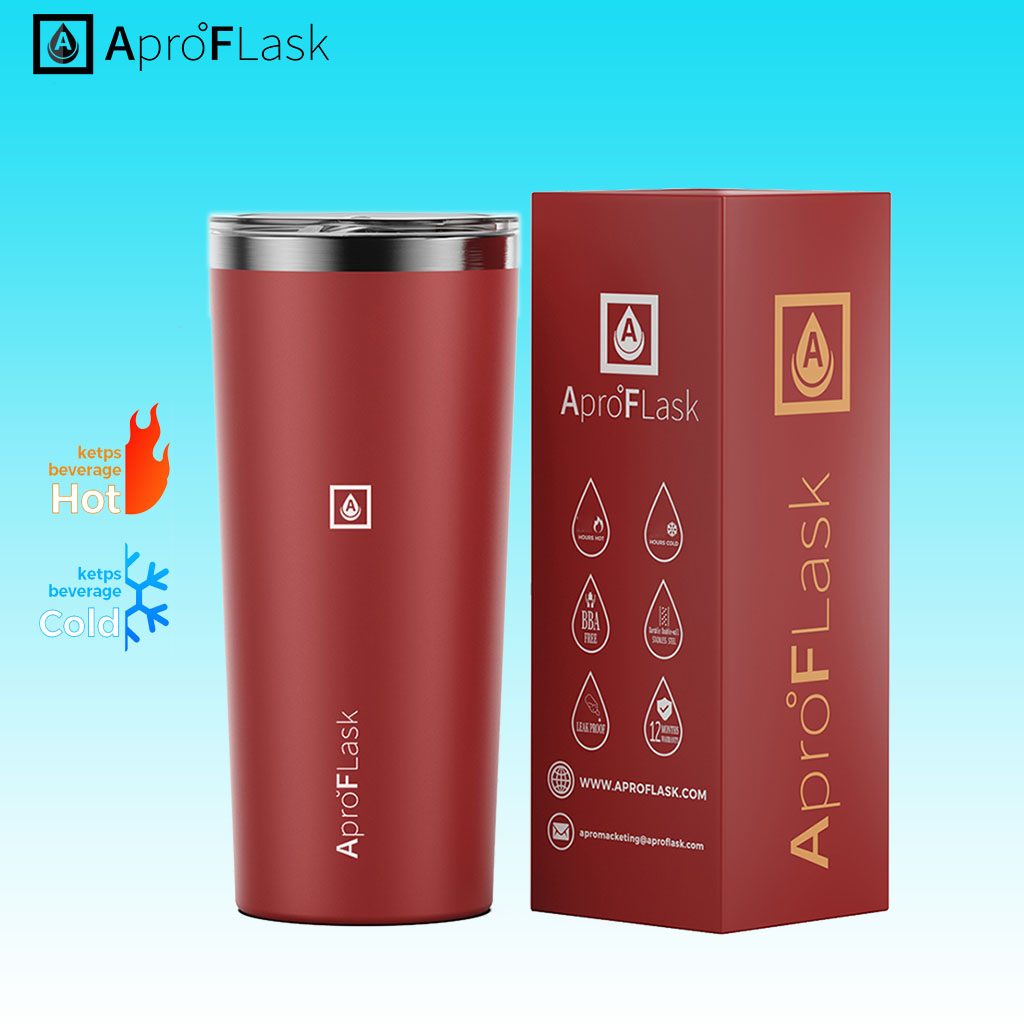 Apro°Flask 20oz Tumbler Vacuum Insulated Coffee Cup Stainless Steel