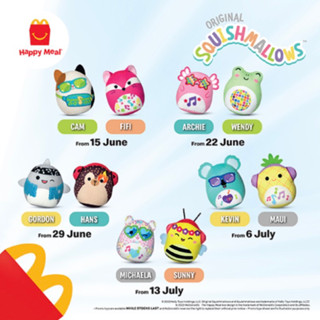 McDonald’s Happy Meal Original Squishmallows July 2023 | Shopee Philippines