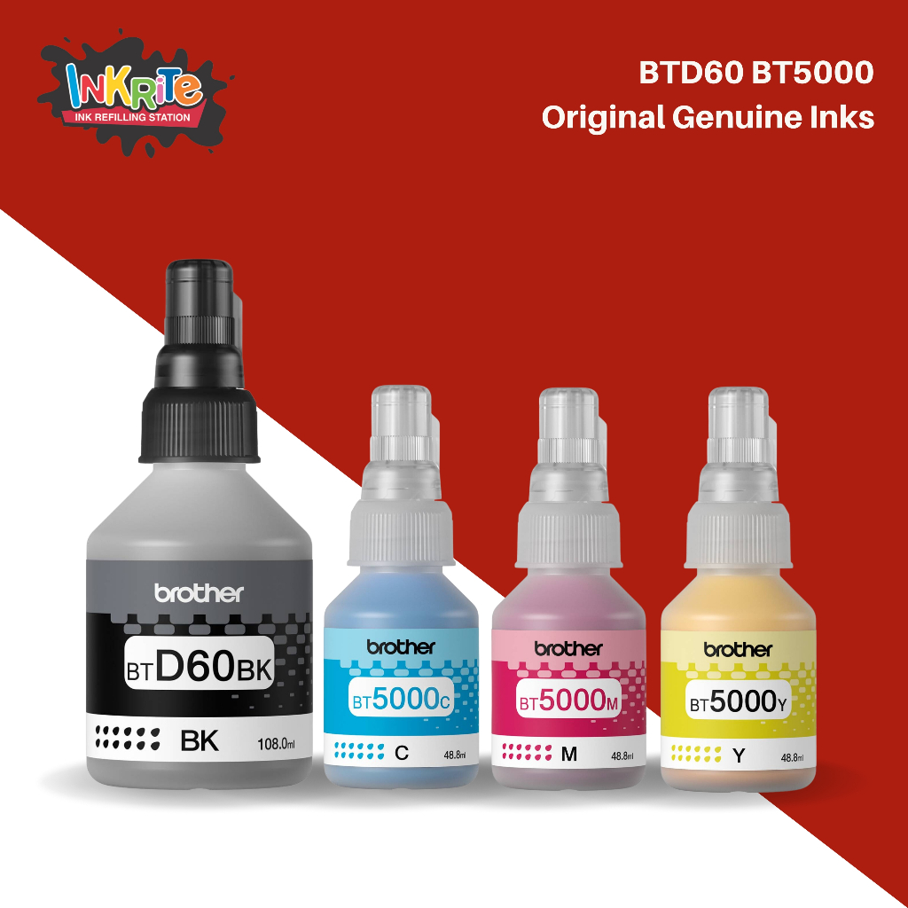Original Genuine Brother BTD60 BT5000 Ink | Shopee Philippines