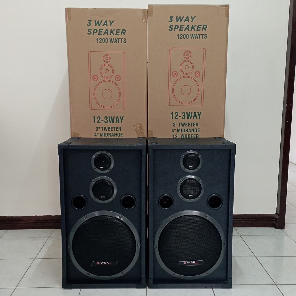 Centrix WSK D12 3 Way Pair Speaker code 1234 Shopee Philippines
