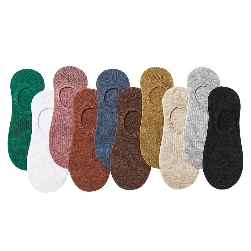 Korean Candy Color Cotton Socks Foot Cover Women shoes foot socks ...