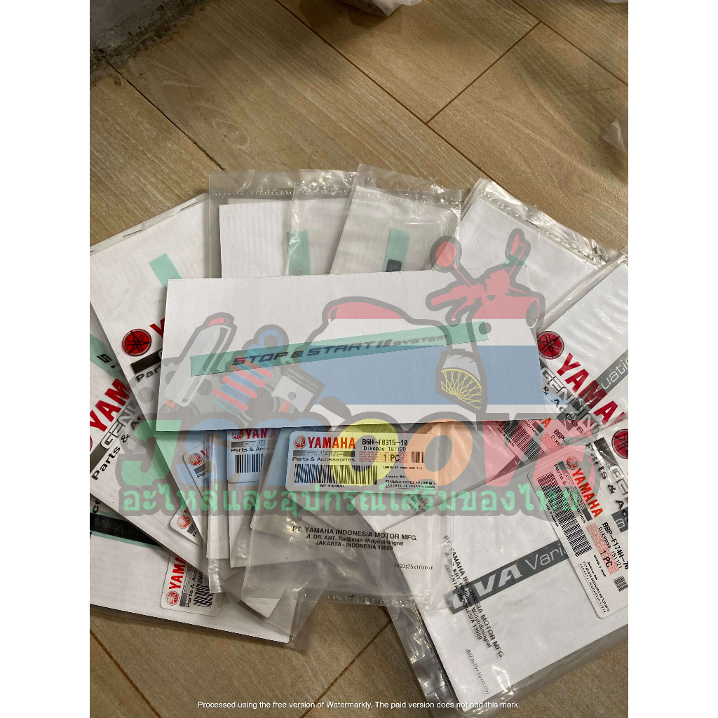 STOP AND START SYSTEM STICKER YAMAHA GENUINE | Shopee Philippines