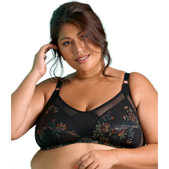 LEPEL ATHENA (LARGER CUP) Black Lace padded underwire Tshirt bra