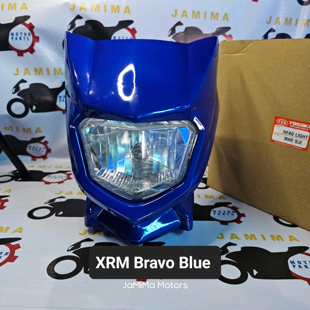 JMM HEADLIGHT ASSY XRM BRAVO BLUE YSK BRAND (1015) | Shopee Philippines