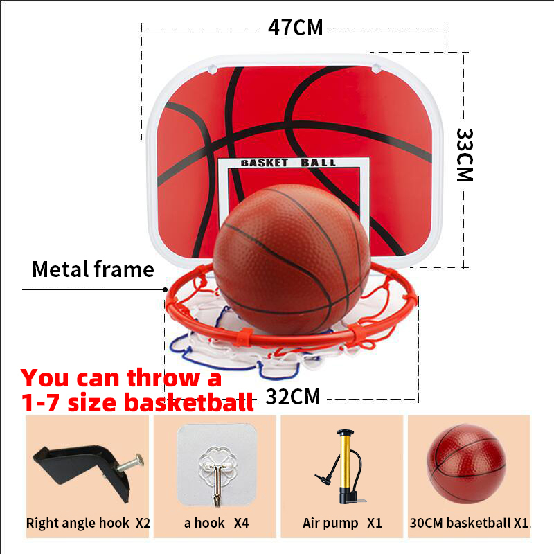 【COD】【Free Basketball & Pump】 46*30cm Indoor Mini Basketball Hoop ...