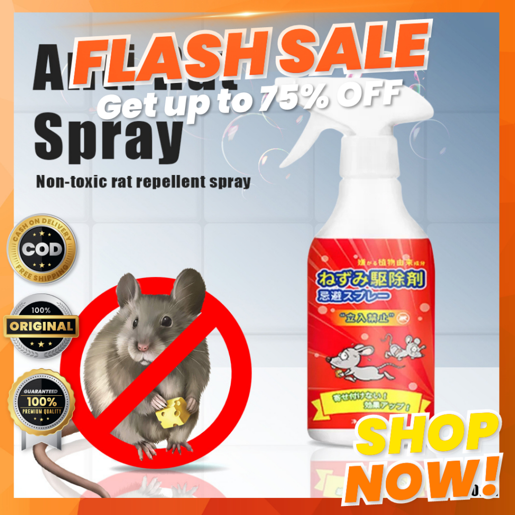 Original Powerful Rat Repellent Spray 500g Repels Rats From Home And