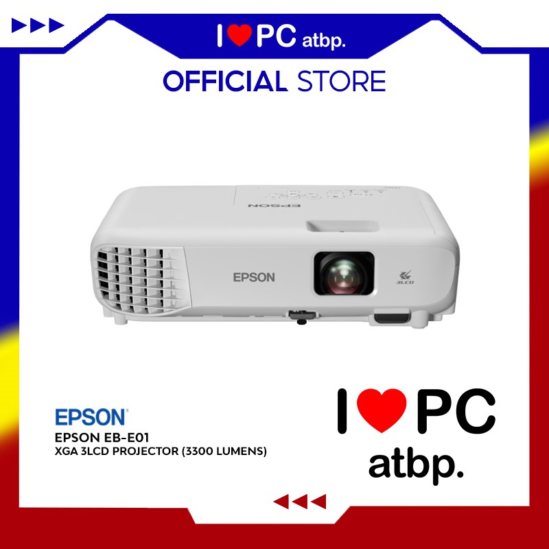 Epson EB-E01 XGA 3LCD Projector (3300 lumens, XGA Resolution