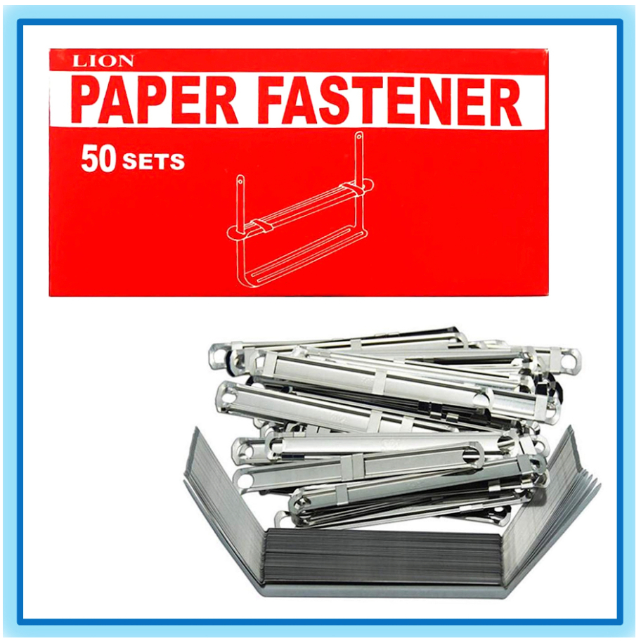 Lion Files Metal Paper Fastener 2 Inches 50 Sets 1 Box Of Fasteners