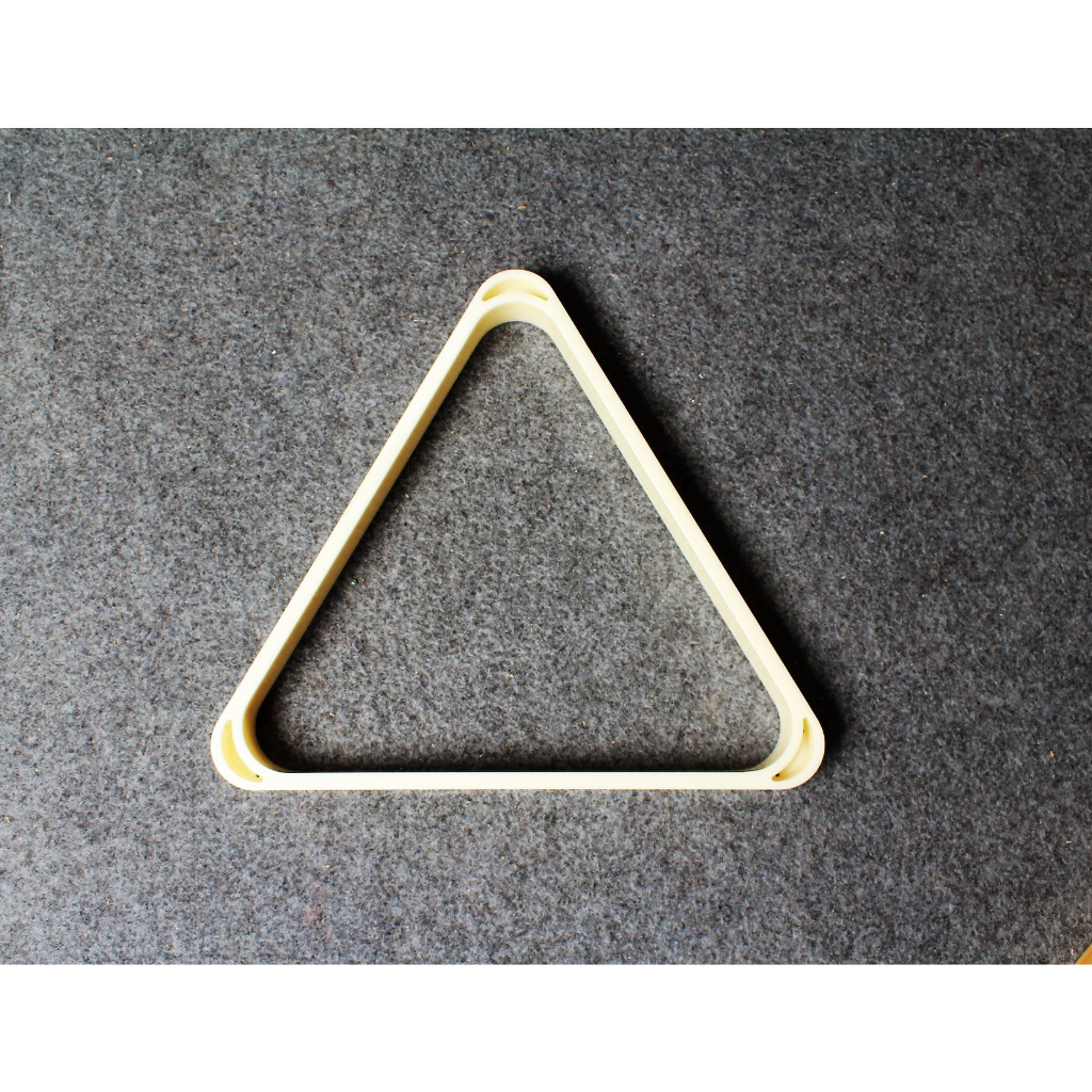 EIGHT BALL TRIANGLE BILLIARD RACK FRAME PLASTIC(CREAM) | Shopee Philippines