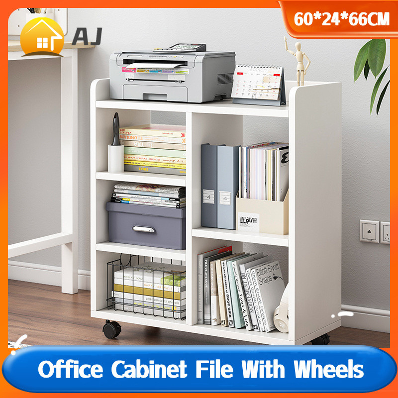 Under The Office Desk Storage Book Rack File Movable Rack With