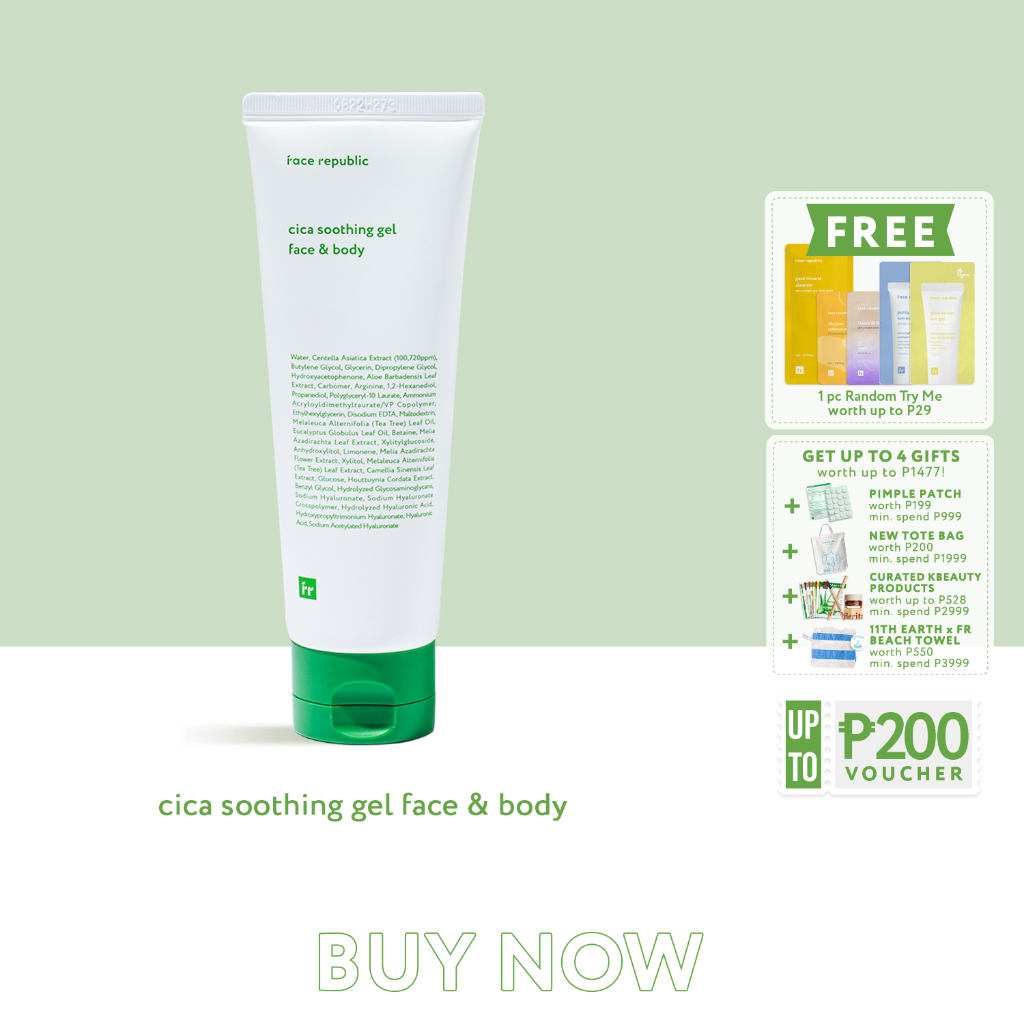 Face Republic Cica Soothing Gel Face & Body 120mL [ Oily, Sensitive