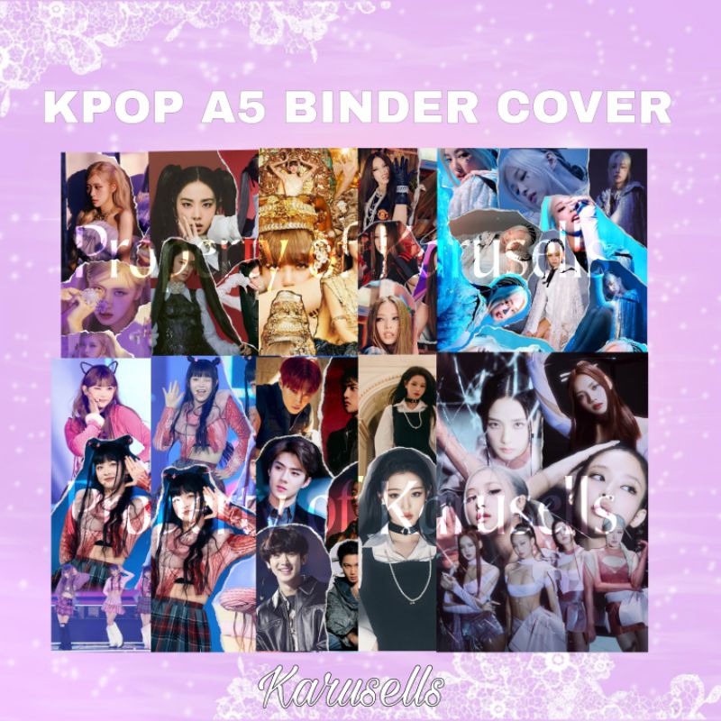 A5 BLACKPINK BINDER COVER / DIVIDERS (6 Holes) | Shopee Philippines