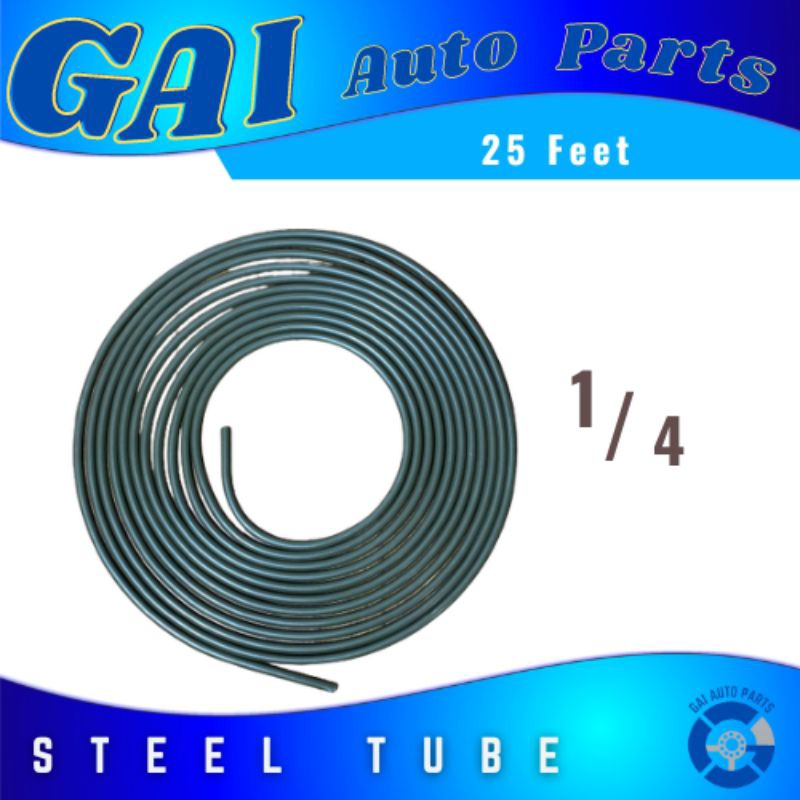 AUTO Steel Tube 1/4 - 25 Feet High Performance Durable Quality | Shopee ...