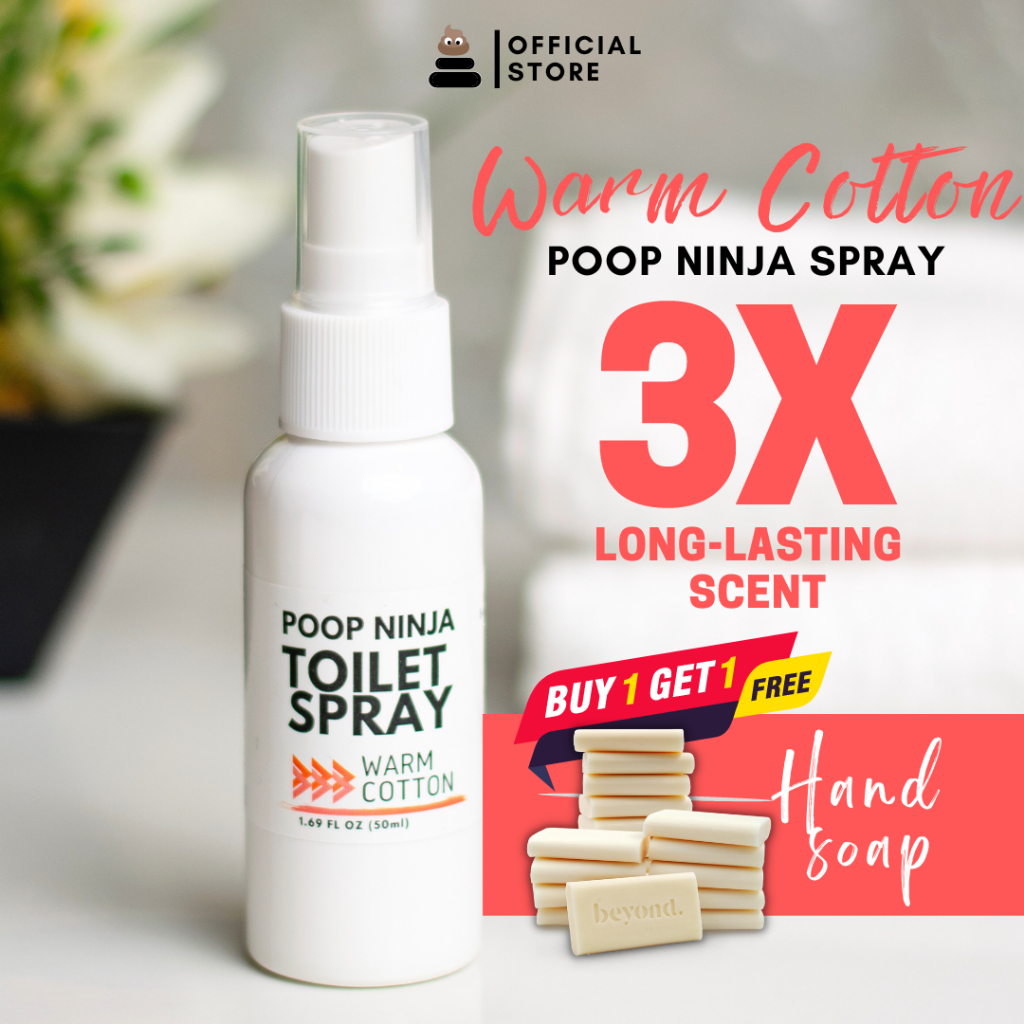 CLEAN WARM COTTON Poop Spray Odor Buster Poop Ninja Poo Spray Toilet