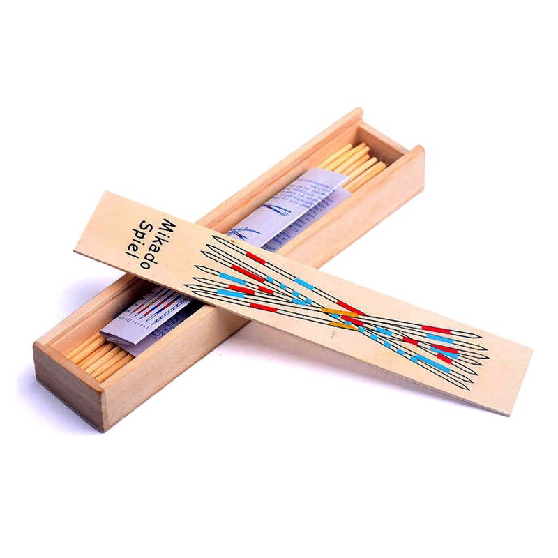 Bundle 2in1 Domino and Mikado Spiel Pickup Sticks Set Adult Children ...