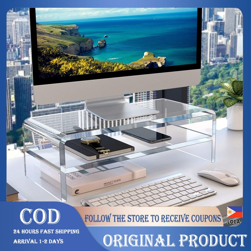 10MM Thickness Clear Acrylic Computer Stand Holder, Acrylic Monitor