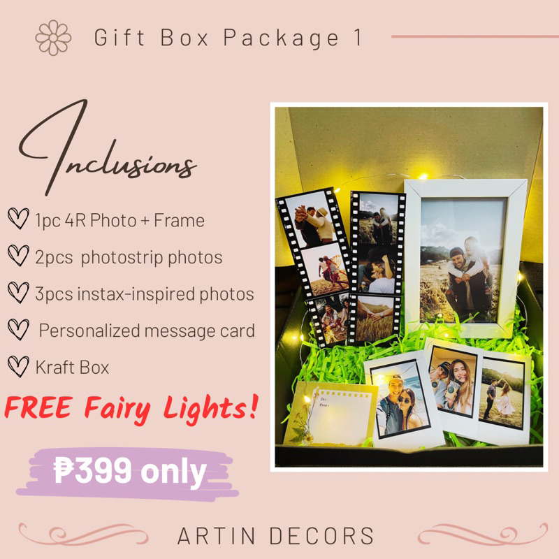 Customized Gift Instax Photo / Photo Gift Box / Anniversary Gift ...