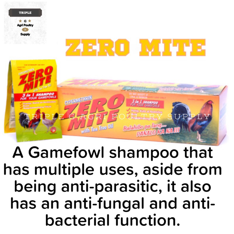 Zero mite Shampoo (10ml x 24 sachet) Shopee Philippines