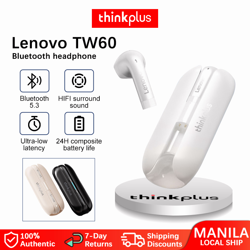 Lenovo TW60 Earphones Bluetooth Earphone Wireless Earbuds With Mic