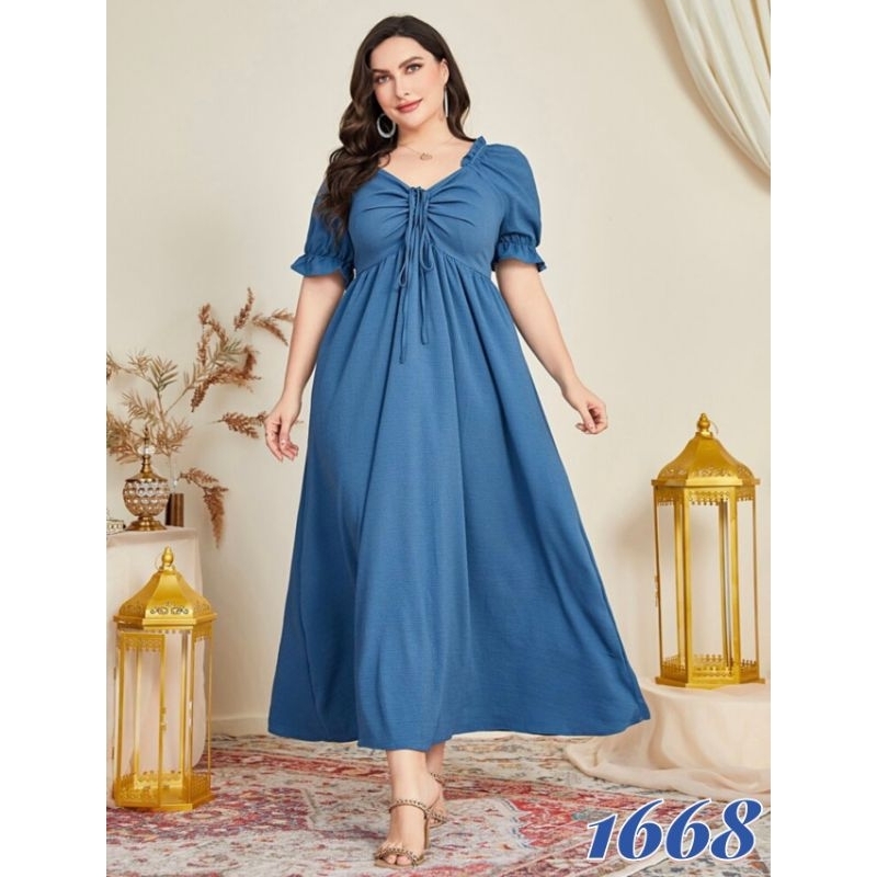 HQT BANGKOK ELEGANT PLAIN MAXI DRESS | Shopee Philippines