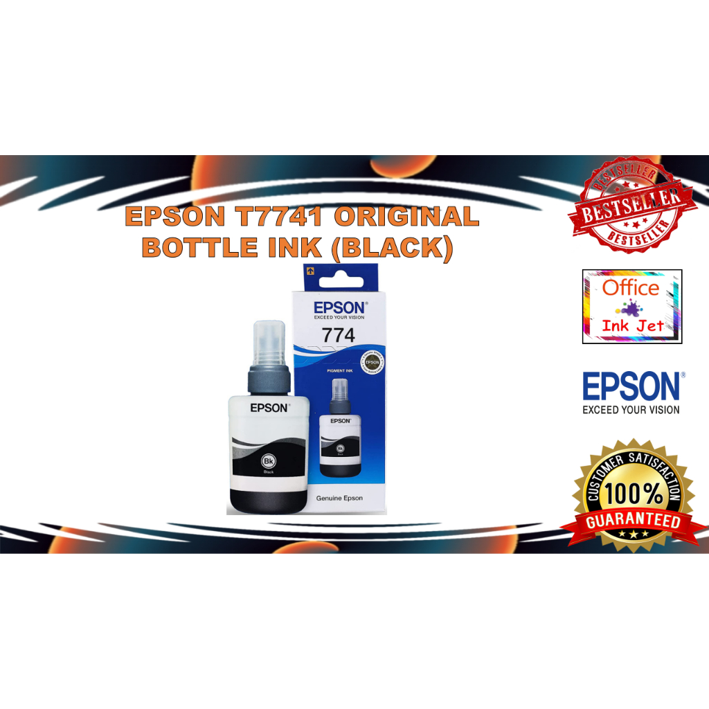 EPSON T7741 ORIGINAL BOTTLE INK (BLACK) | Shopee Philippines