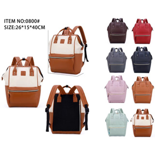  Customer reviews: Anello Synthetic Leather Backpack Large  AT-B1211 (Ivory x Pink)