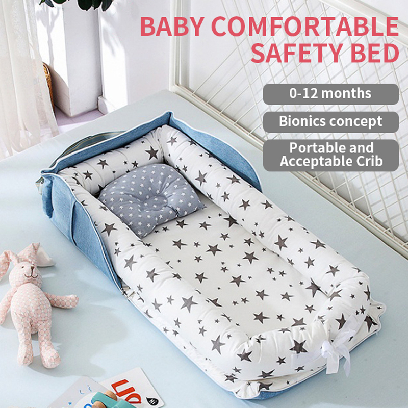 Newborn Baby Portable Bed Crib Set 4 In 1 Steps Portable Multi