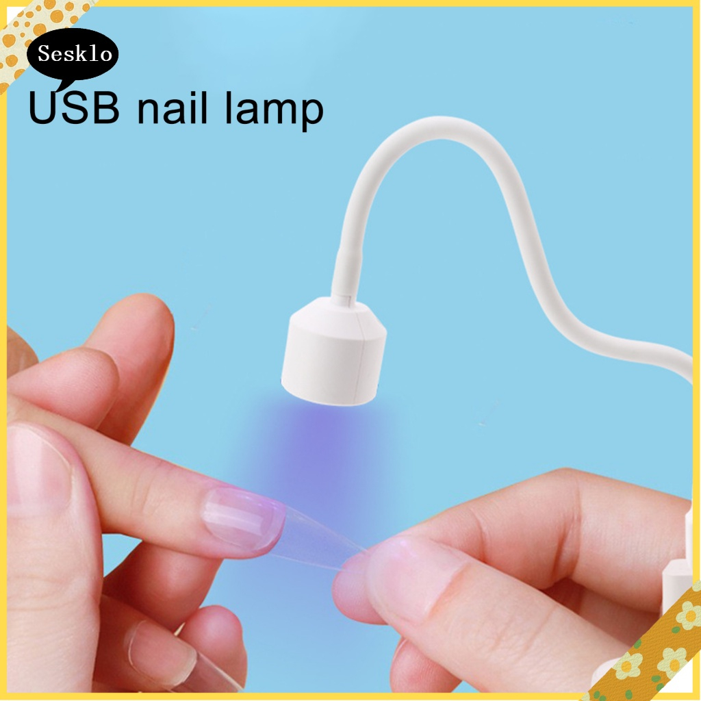 UV LED USB Nail Lamp 6W Portable Mini Nail Dryer 360° Rotation Plugand