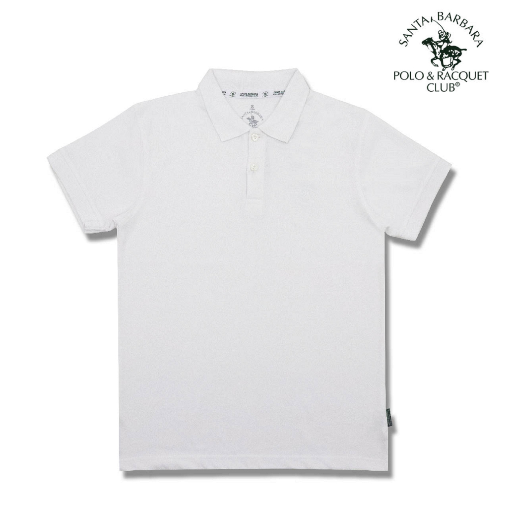 SANTA BARBARA ZIPPER POLO T-SHIRT - WHITE