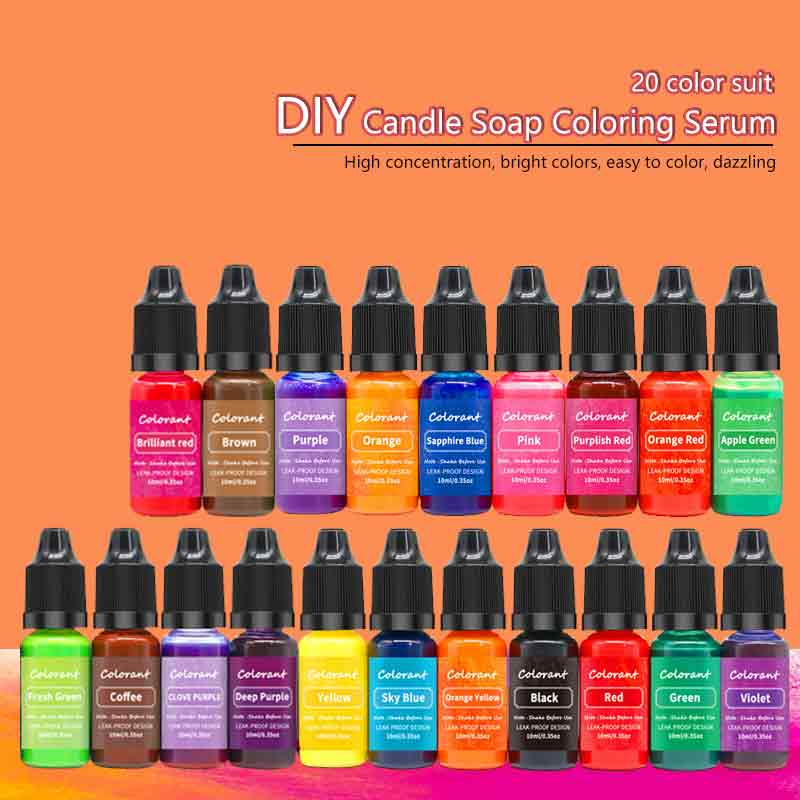 20-color candle color essence dye colorant handmade soap diy color ...