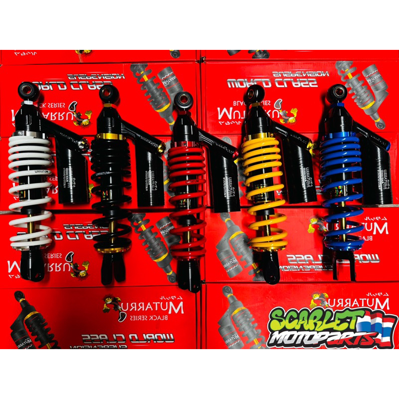 MUTARRU REAR SHOCK MOTO GP BLACK SERIES CLICK/MIO/BEAT (310-330 mm ...