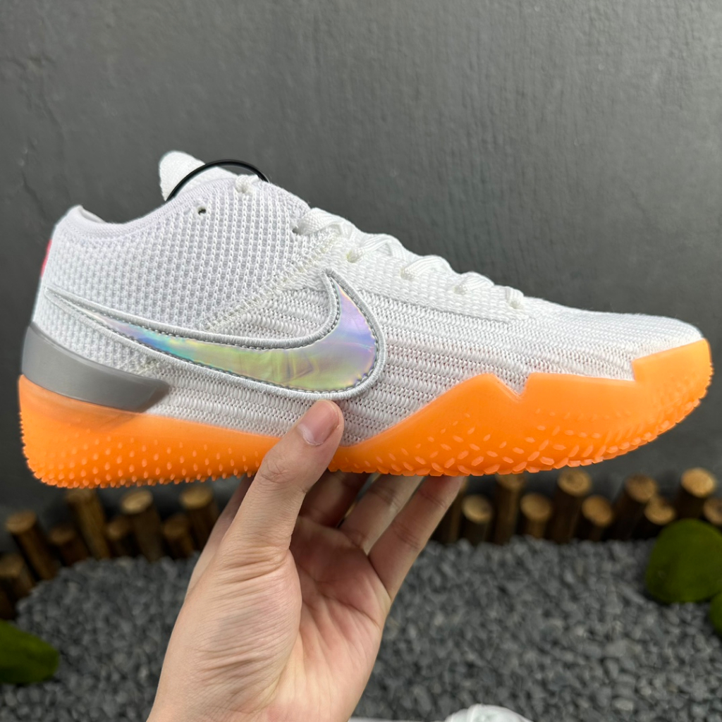 Nike Kobe A.D. NXT 360 White Orange Professional Basketball Shoes Casual Sneakers for Women Men