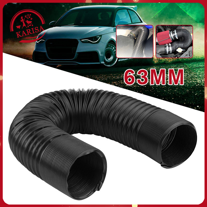 63mm Adjustable Car Air Intake Pipe Engine Flexible Air Intake Pipe Air