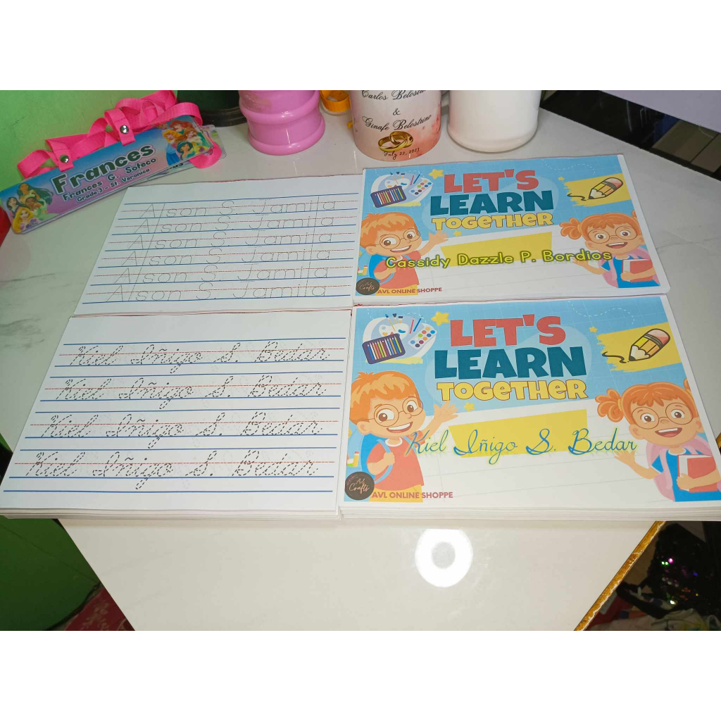 AVL's Customized Tracing Pad for kinder and grade 1/tracing/pad/tracing ...