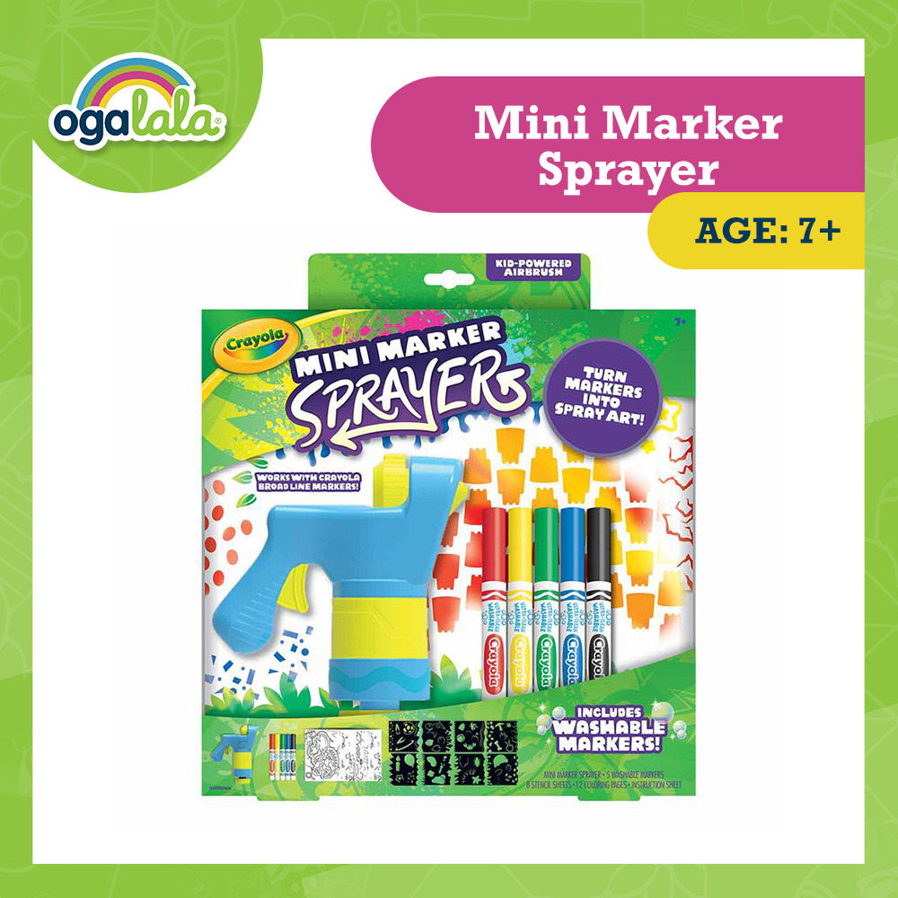 Crayola Push Top Markers Create Color Super Tips Marker Kit, 25