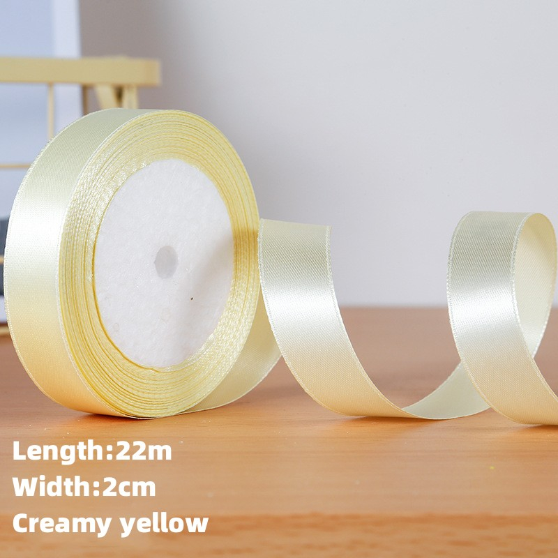 2cm Satin Ribbon Roll Gift Packaging Ribbon Flower Making DIY Holiday ...