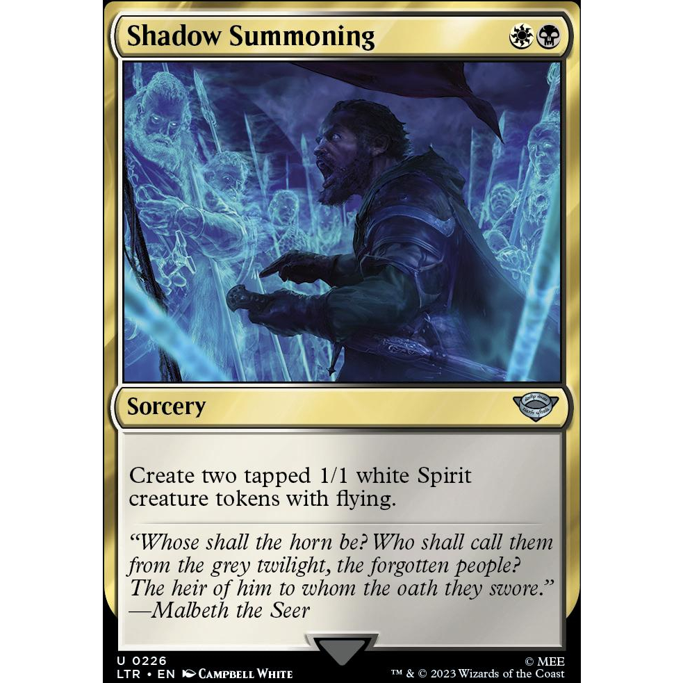 Shadow Summoning - LTR - Uncommon - MTG Cards (WotC) | Shopee Philippines