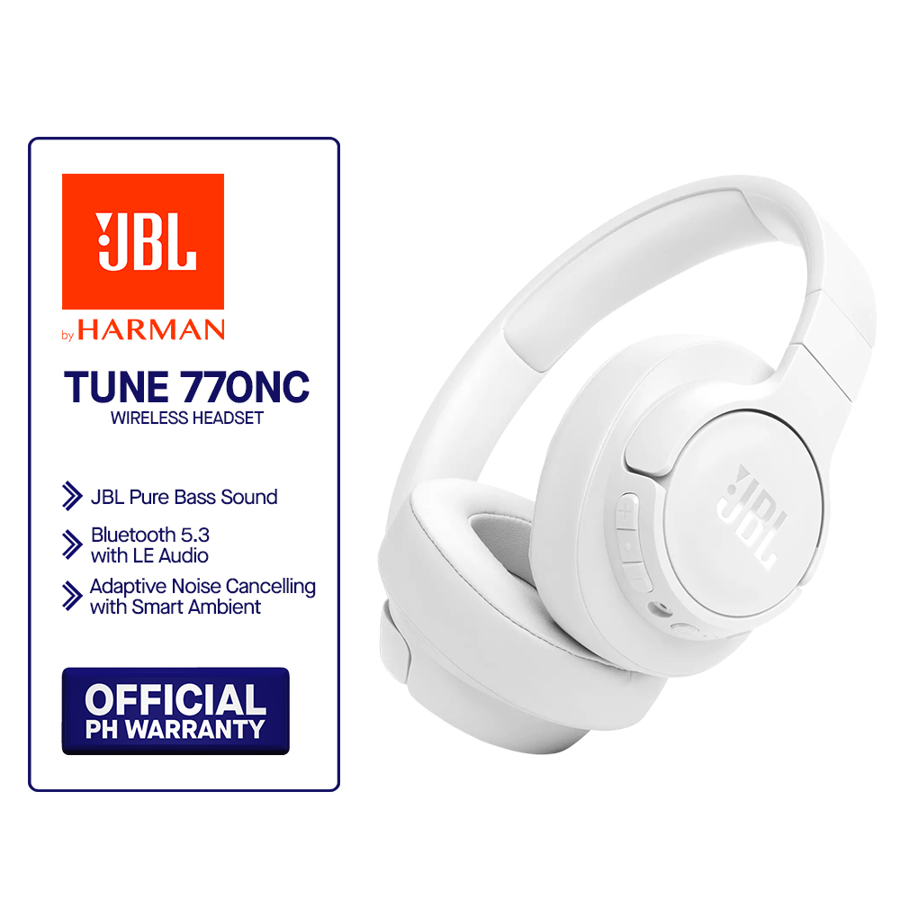 JBL Tune 770 NC Adaptive Noise Cancelling wireless headphones