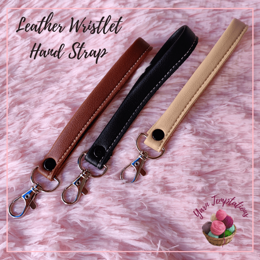Leather Wristlet Strap Strap Handle for Purse Yarn Temptations