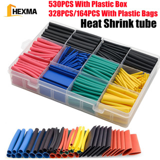 127pcs Black Red Heat Shrink Tubing 2:1 Assortment Polyolefin Tube Car Cable Sleeving Wrap Wire Kit - Dash Cam Jordan