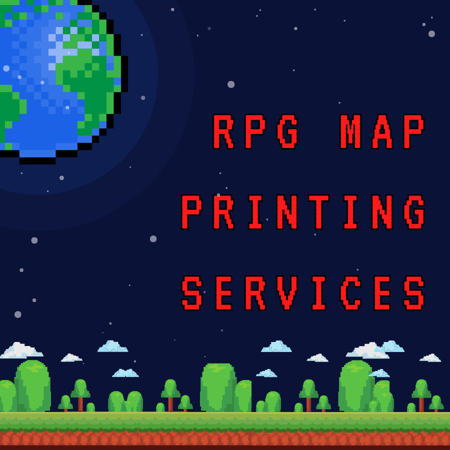 [Laminated and DryErase] A4 RPG Map Printing Service DnD Dungeons and