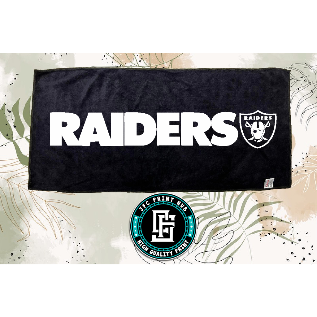 RAIDERS/GUCCI/LV BLACK TOWEL MICROFIBER FABRIC | Shopee Philippines