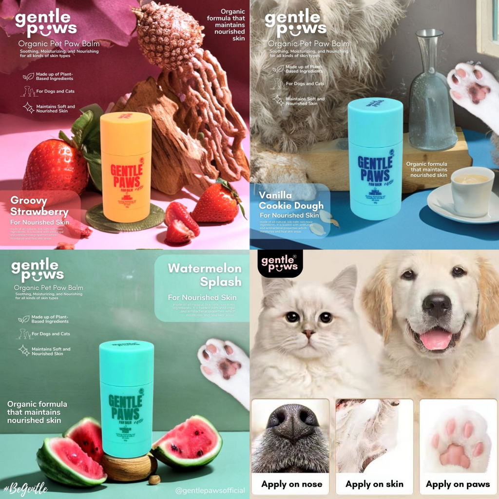 PBT Gentle Paws Organic LickSafe Paw Balm & Nose 25g Natural