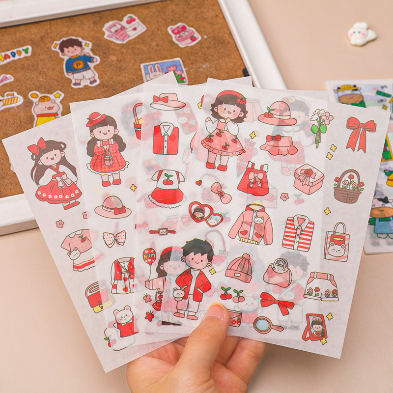 Akt Cartoon Cute Creative Stickers Decorative Materials Cute Diy 