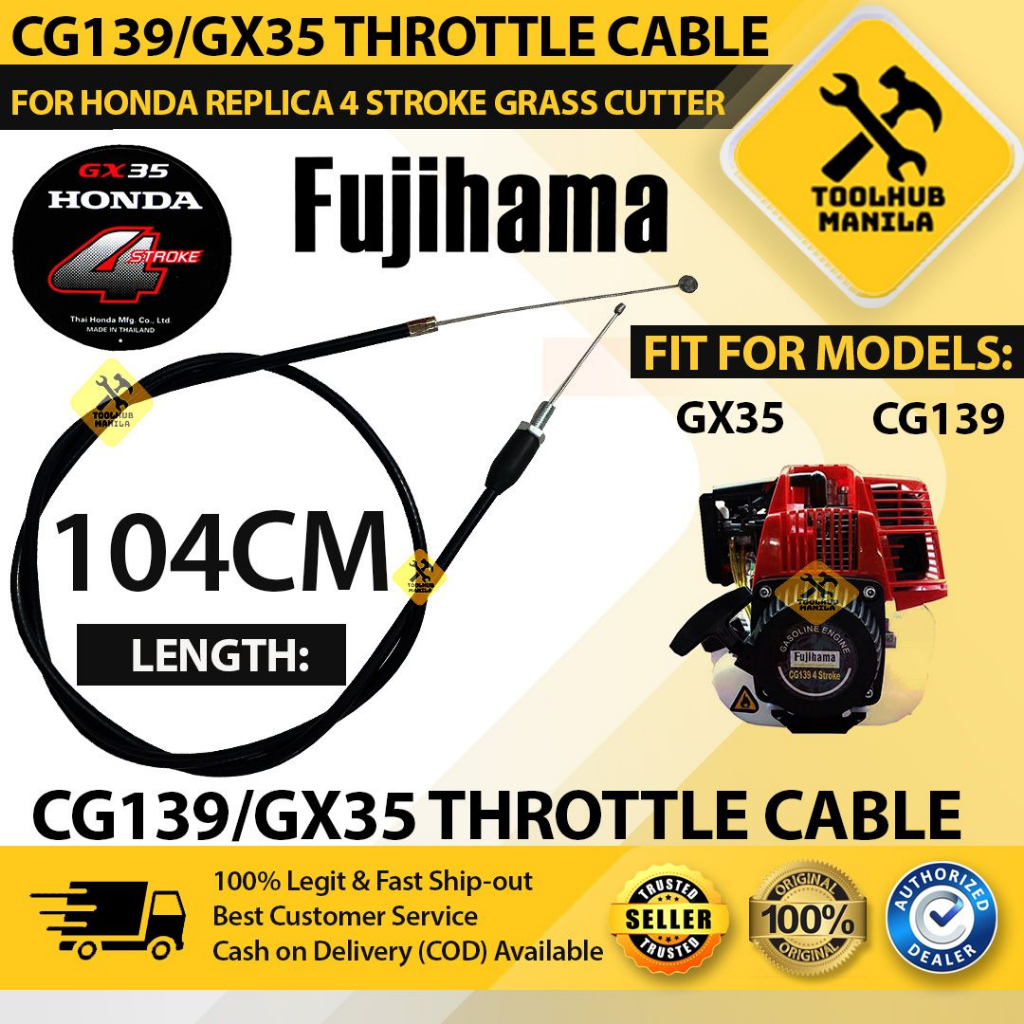 CG139 GX35 Throttle Cable for GX35 Honda REPLICA 4 stroke Grass Cutter