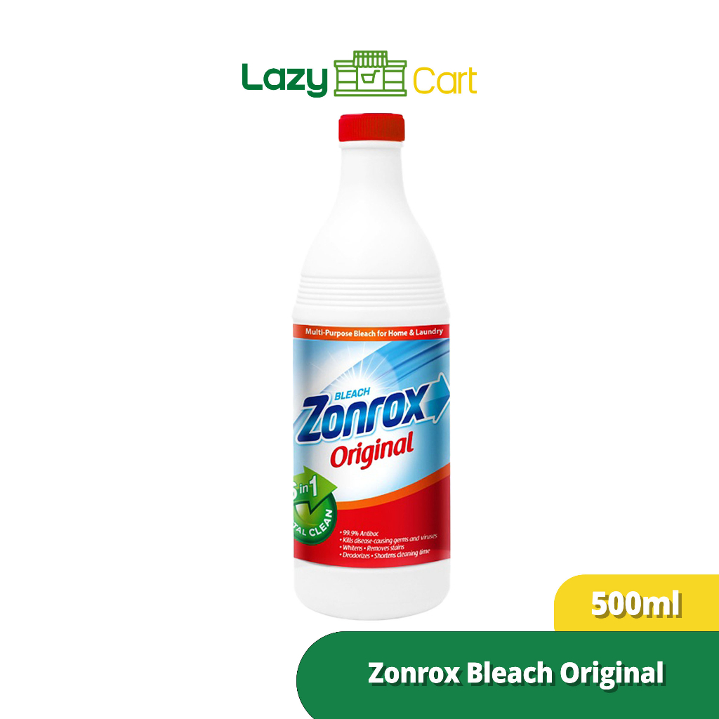 Lazycart Zonrox Bleach Original 500ml Powerful Cleaning and