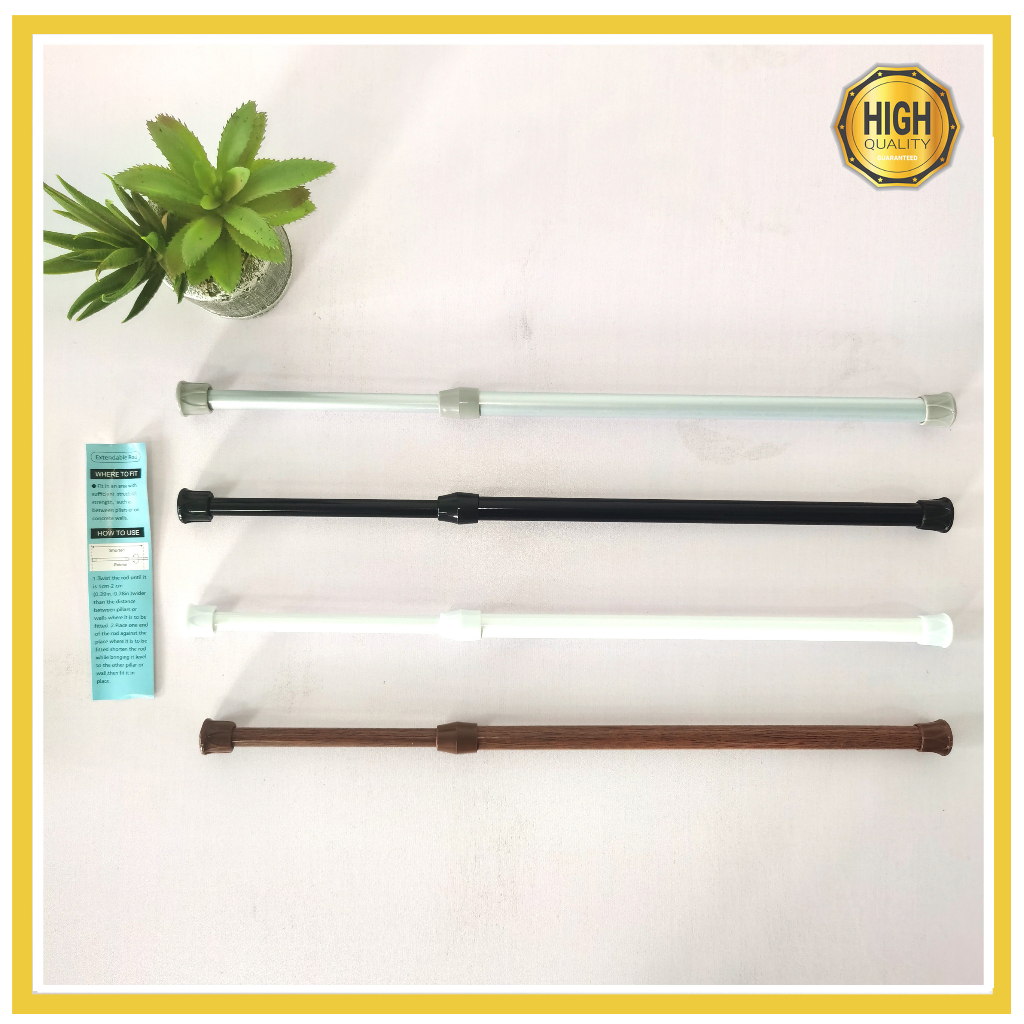 Extendable Shower Curtain Rod Adjustable Rod Telescopic Rod Punch-free ...