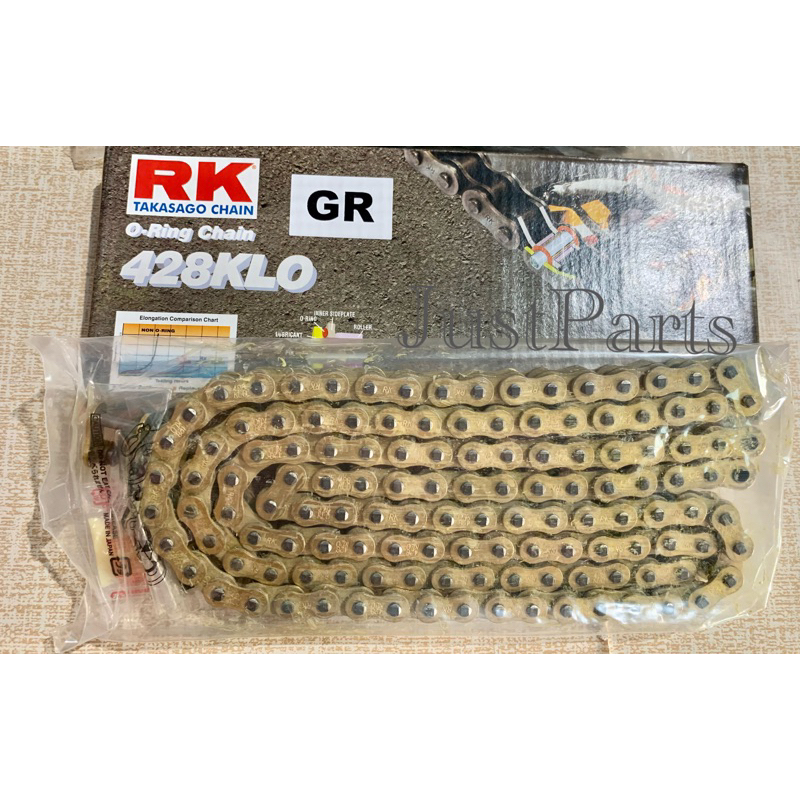 RK TAKASAGO RACING CHAIN ORING TYPE 428KLO (with Chain Lock) | Shopee ...